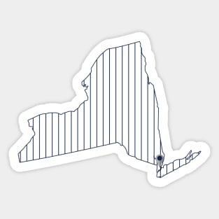 New York Baseball Sticker